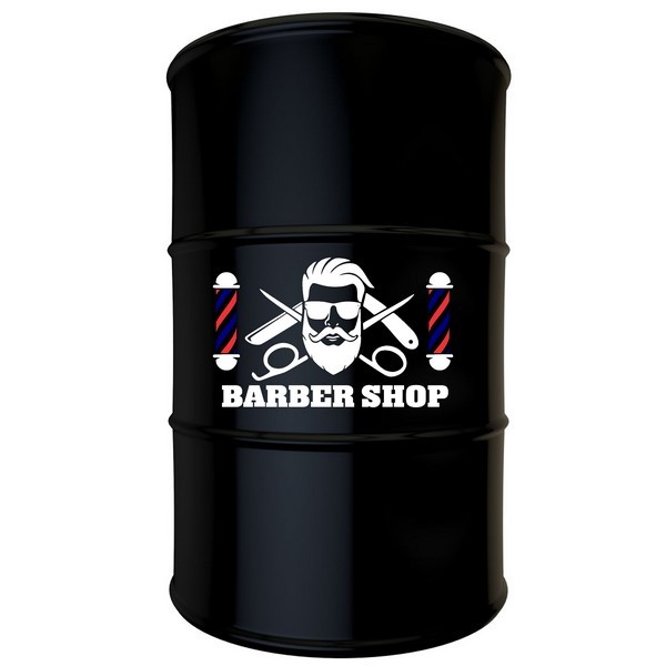 Barber Shop Rotative Blanc